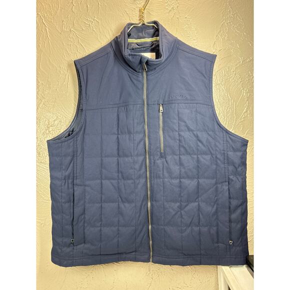 Orvis Vest Men's Navy Quilted Full Zip Insulated Pockets Hunting Fishing Size XL - Picture 1 of 5
